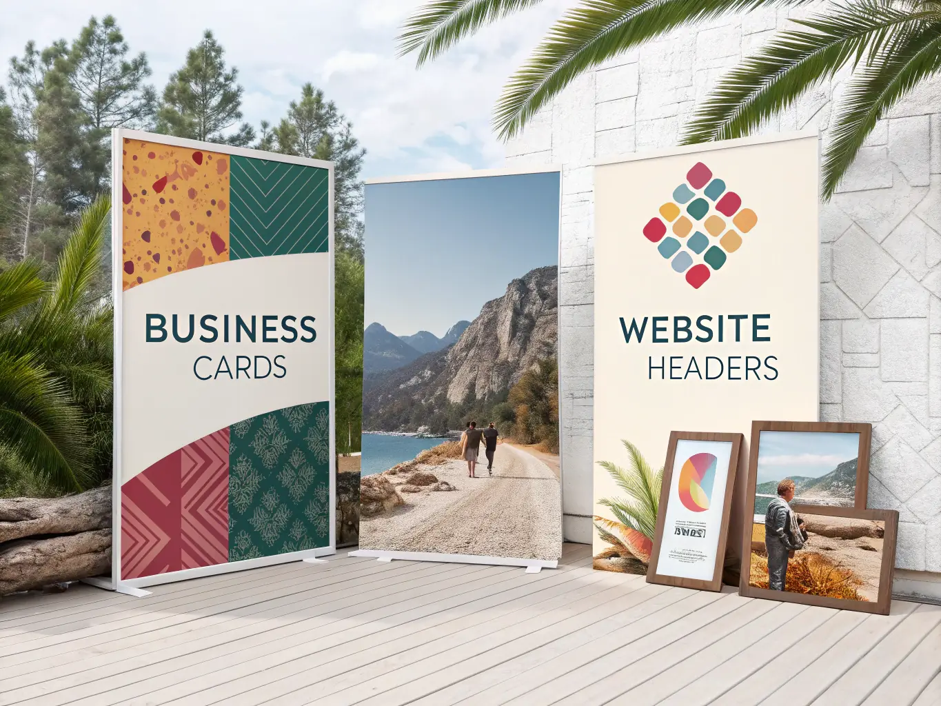An image displaying different font styles and sizes available for customizing business cards, highlighting readability and aesthetic appeal.